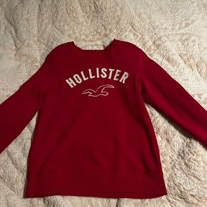 Womens Small Red Hollister Crew Neck